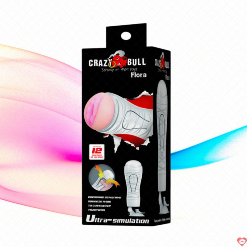 Cốc thủ dâm cho nam gắn tường Crazy Bull Flora AD45C