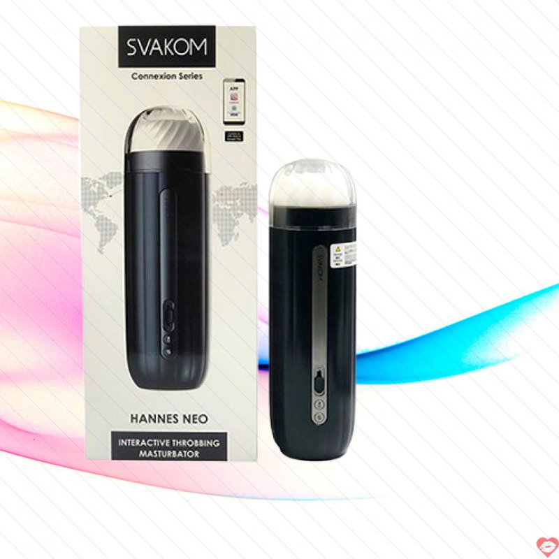 Máy thủ dâm Svakom Hannes Neo – Tự Động Thụt Co Bóp Sưởi Ấm Điều Khiển Điện Thoại