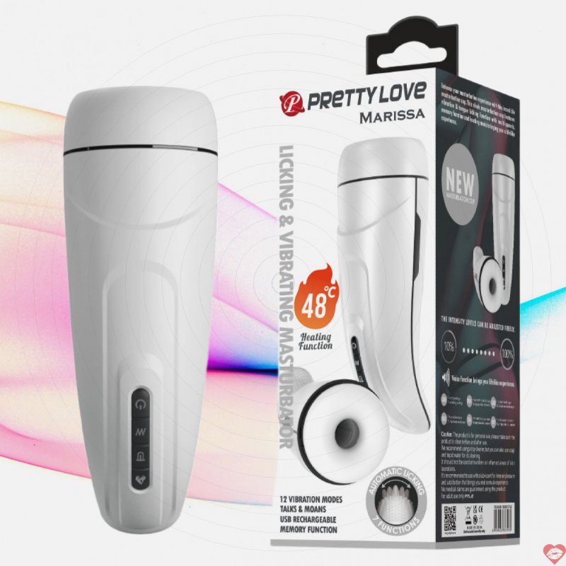 Âm Đạo Giả Pretty Love Marissa Đa Năng Lõi Silicon 4D Rung Liếm Mạnh