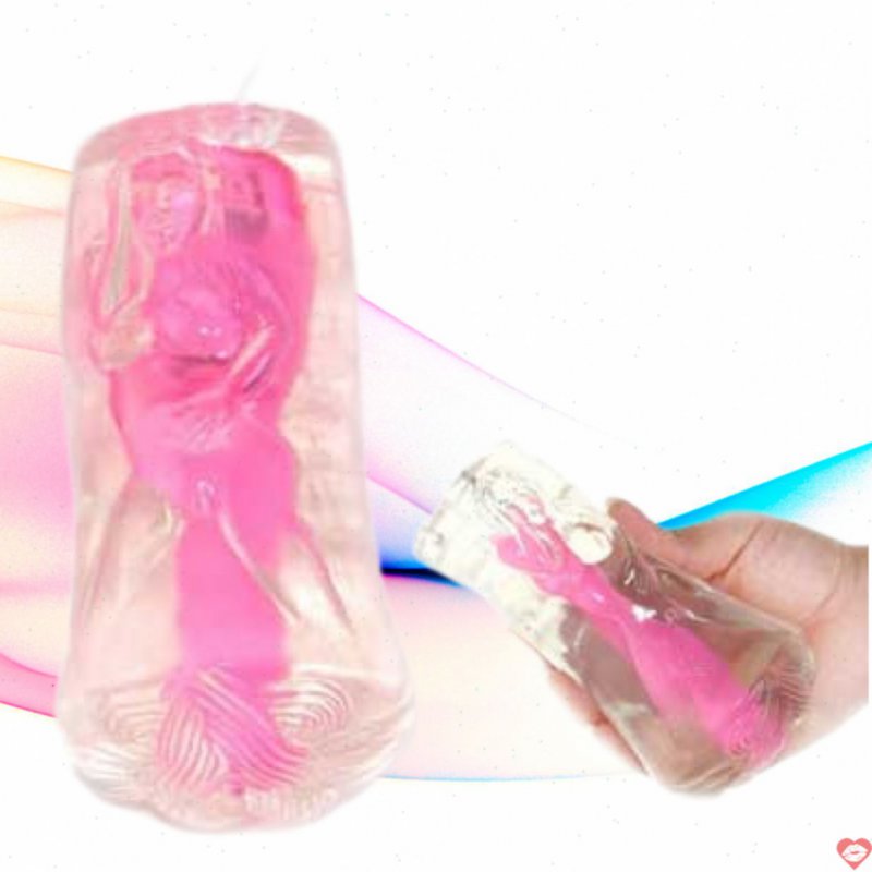 Âm đạo giả bỏ túi có rung trong suốt siêu kích thích