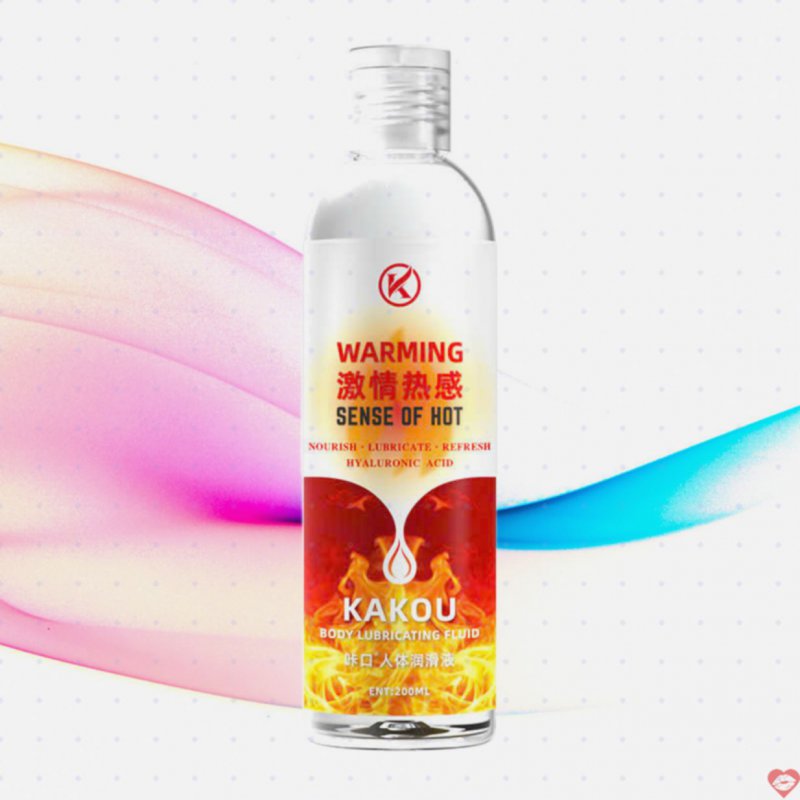 Gel bôi trơn Kakou 200ml ấm nóng, kích thích mạnh mẽ, dễ dùng 