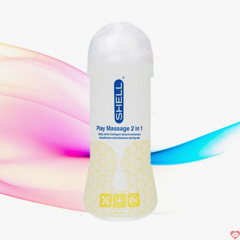 Gel bôi trơn Shell Play 2in1 Collagen 200ml dưỡng ẩm mềm mượt 