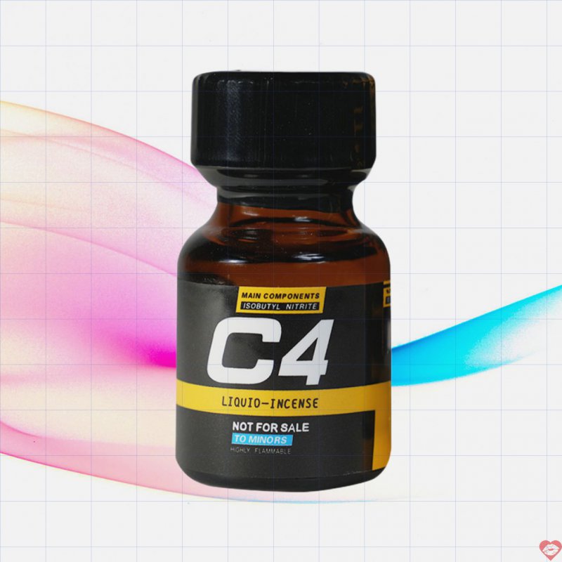 Chai hít tăng khoái cảm Popper PWD USA C4 Black Yellow - Chai 10ml