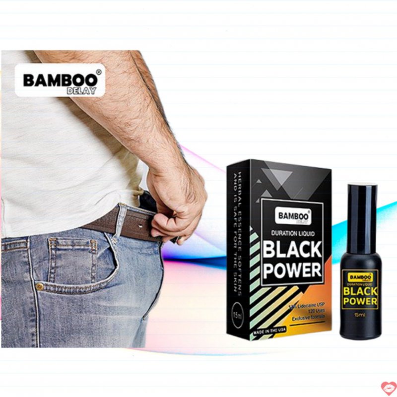 Xịt Bamboo Delay Black Power Mỹ tăng cường sinh lý kéo dài hiệu quả 