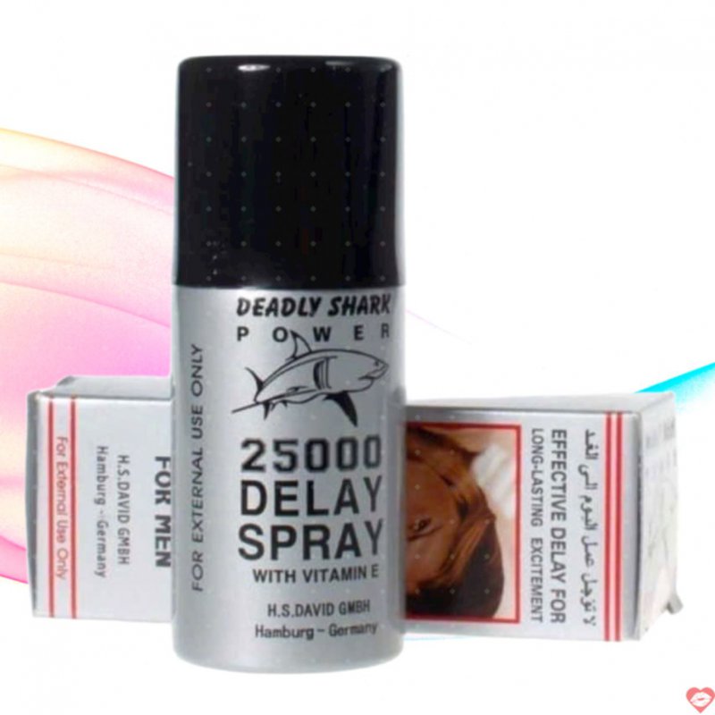 Chai Xịt Cá Mập Trắng 2500 - Tăng Thời Gian, Hạn Chế Xuất Tinh Sớm 