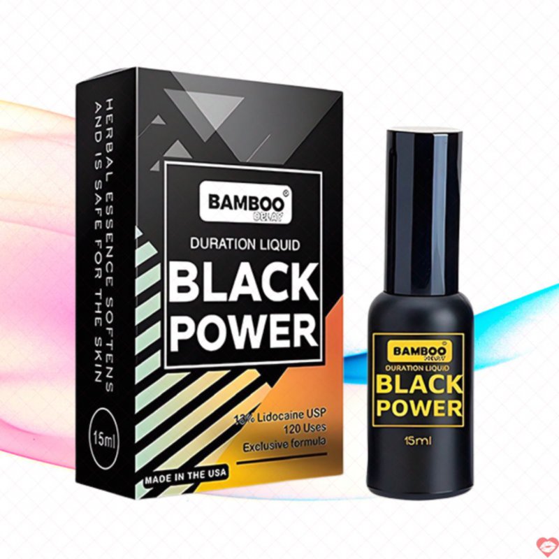 Chai xịt Bamboo Black Power 15ml Mỹ tăng khoái cảm kéo dài 