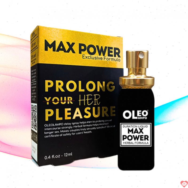 Xịt chống xuất tinh sớm Oleo Lampo Max Power 12ml tăng cường bản lĩnh nam 