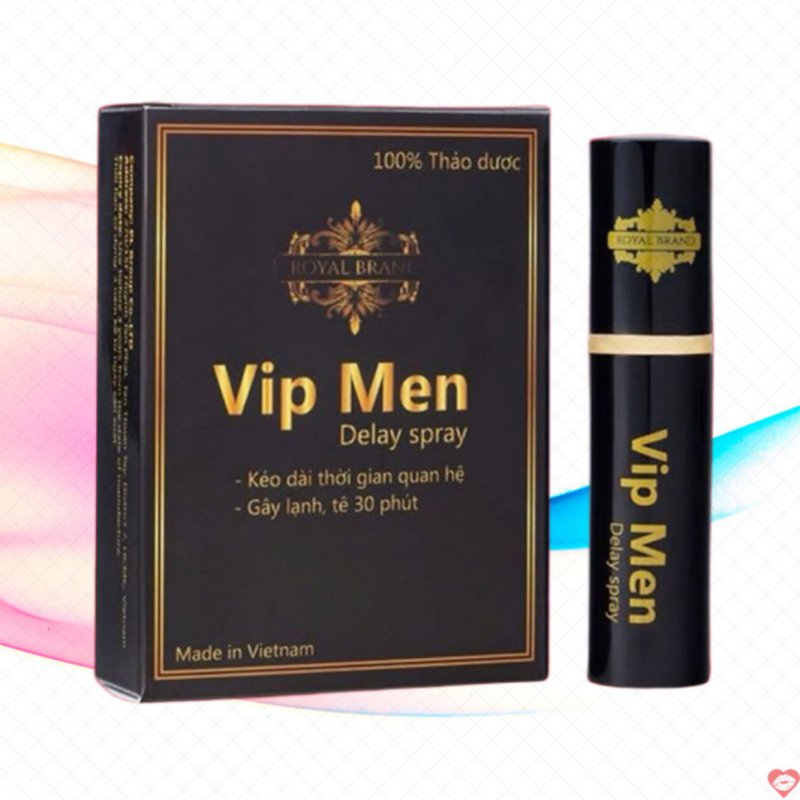 Chai xịt VIP MEN 10ml giảm xuất tinh sớm tăng khoái cảm 