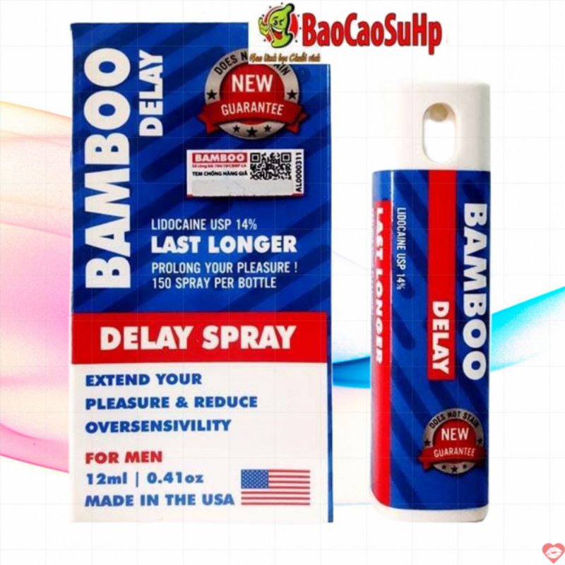 Chai xịt chống xuất tinh sớm Bamboo Delay 14%