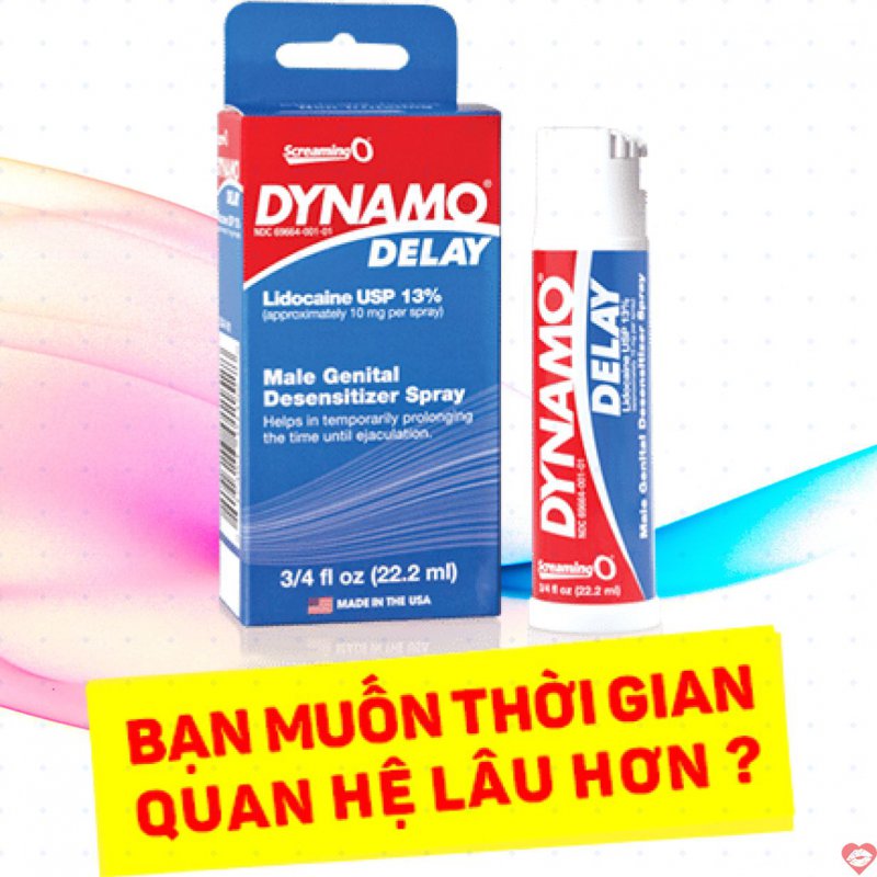 Chai xịt Dynamo delay kéo dài thời gian quan hệ nam