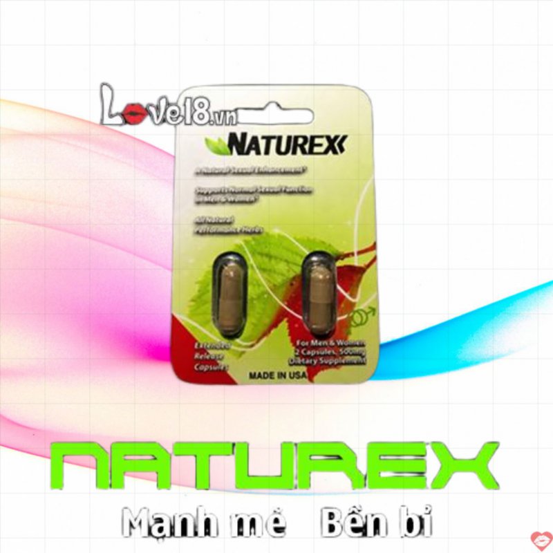 Viên Uống Tăng Kéo Dài Quan Hệ Naturex, Mạnh Mẽ Bền Lâu 
