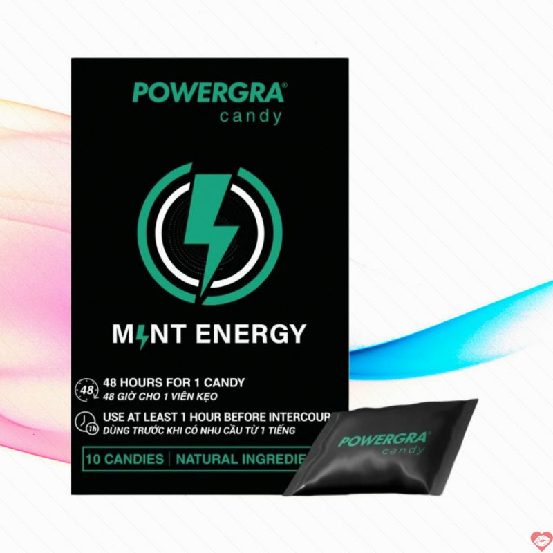 Kẹo bạc hà Powergra Mint Energy thơm mát, tăng lực nhanh 