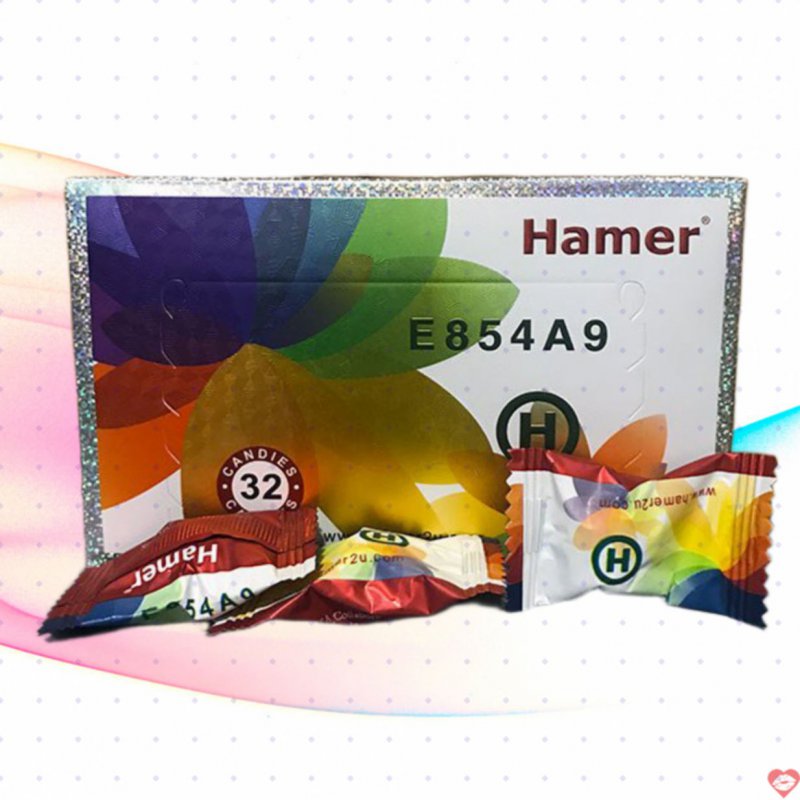 Kẹo nhân sâm Hamer E854A9 hộp 32 viên ngon bổ sức khỏe 