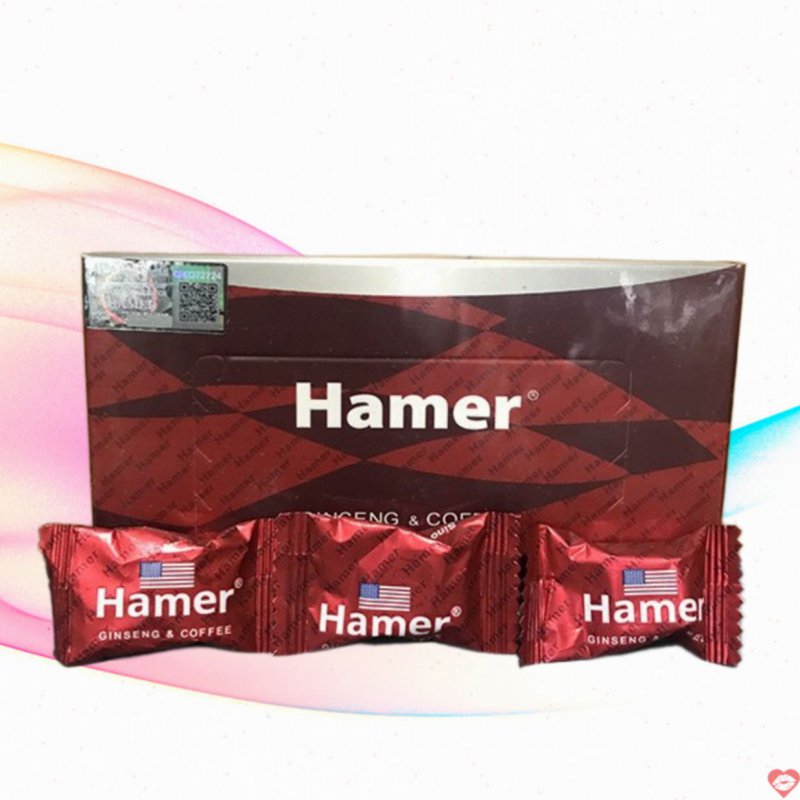 Kẹo sâm Hamer Mỹ hộp 32 viên tăng cường sinh lực, tốt sức khỏe 