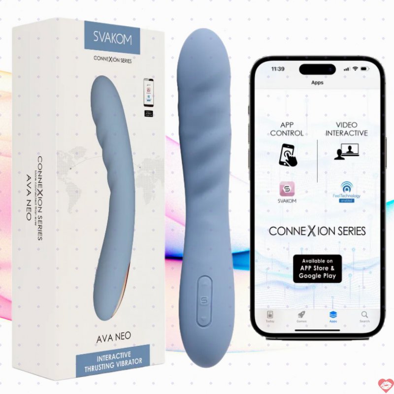 Dương Vật Giả Svakom Ava Neo Có Rung Thụt Đa Chế Độ