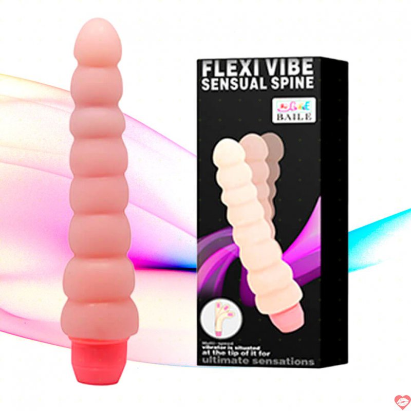 Dương Vật Giả Rung Mạnh Trái Me Flexi Vibe Sensual Spine Baile
