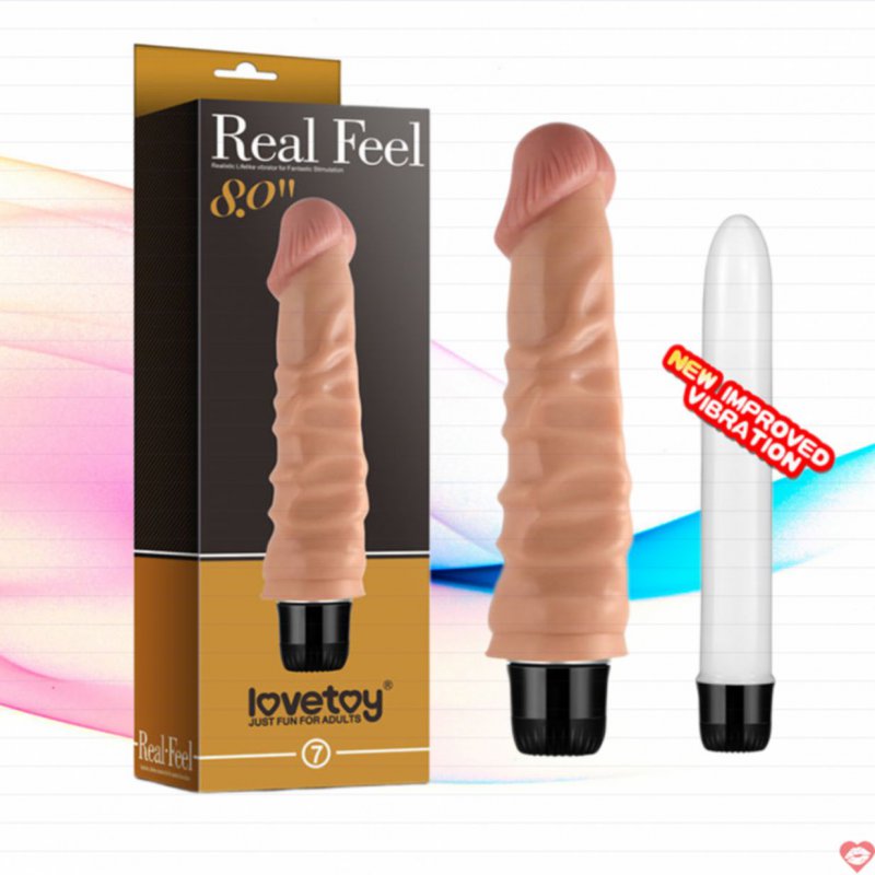 Dương Vật Giả Lovetoy Real Feel Rung Siêu Gân