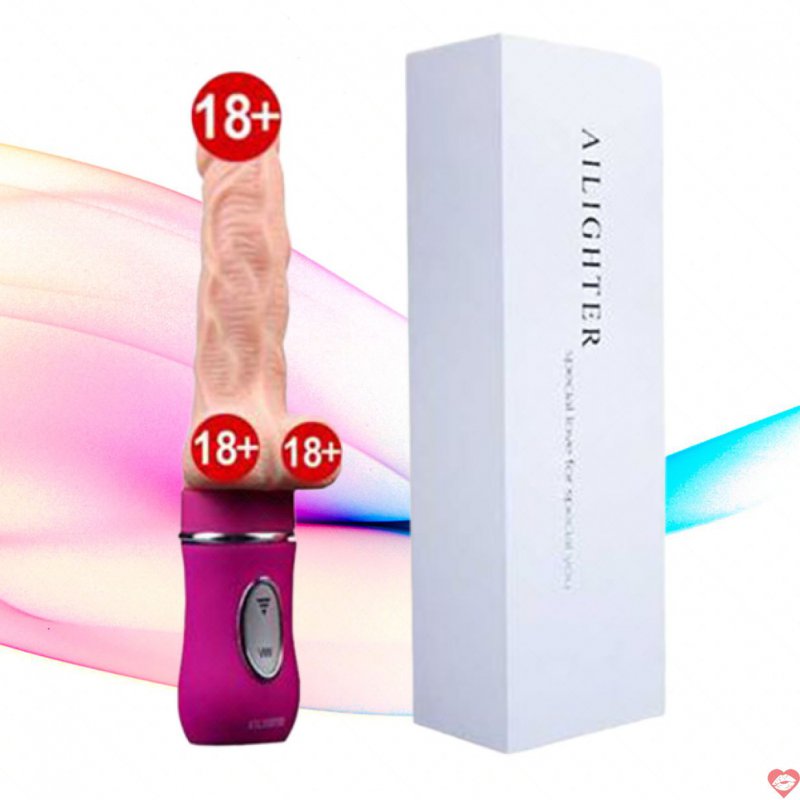 Dương Vật Giả Cao Cấp Ailighter Rung Thụt Tỏa Nhiệt 45°C