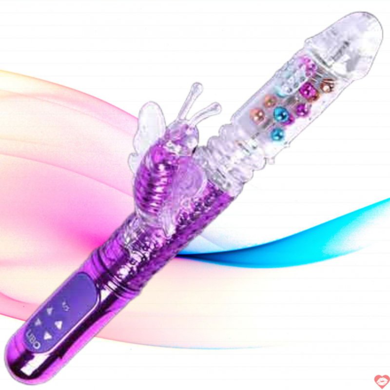 DC01D Dương vật giả LiBo siêu cao cấp rung thụt ngoáy gắn đèn led