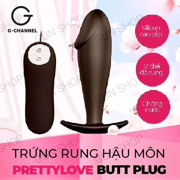 Trứng rung hậu môn Pretty Love chống nước pin mạnh mẽ kích thích cực đã