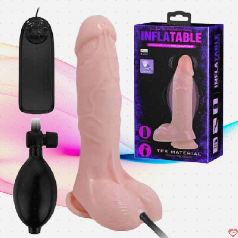 DV03 Dương vật giả có rung và bơm hơi tạo kích thước lớn