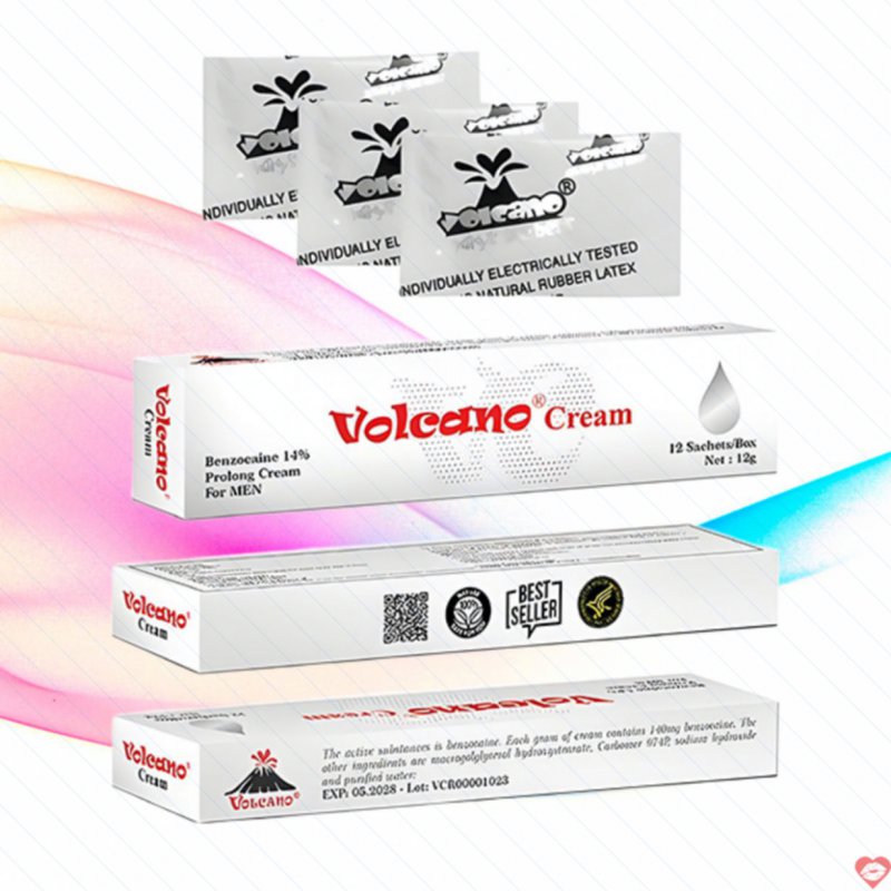 Gel Volcano chống xuất tinh sớm nhanh, kéo dài cực hiệu quả - 12 gói 