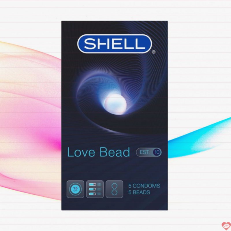 Bao cao su Shell Love Bead gân nổi kéo dài tăng kích thước 1.5cm hộp 5 