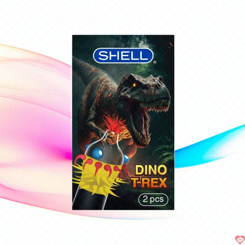 Bao cao su Shell Dino T-rex nhiều gai bi lớn kích thích cực đỉnh 