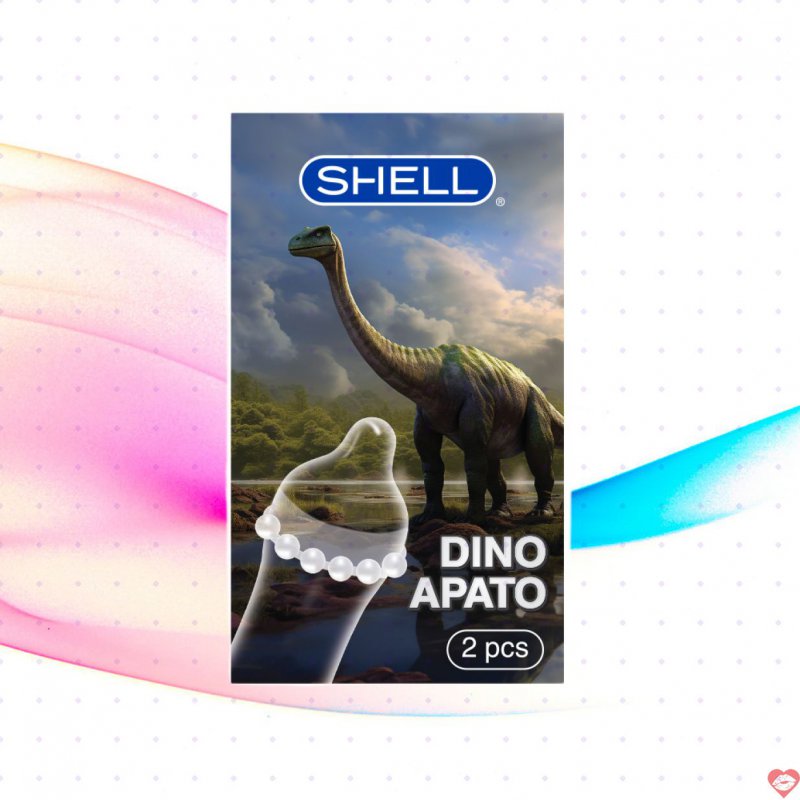 Bao cao su Shell Dino Apato gân gai bi 12 bi lớn 