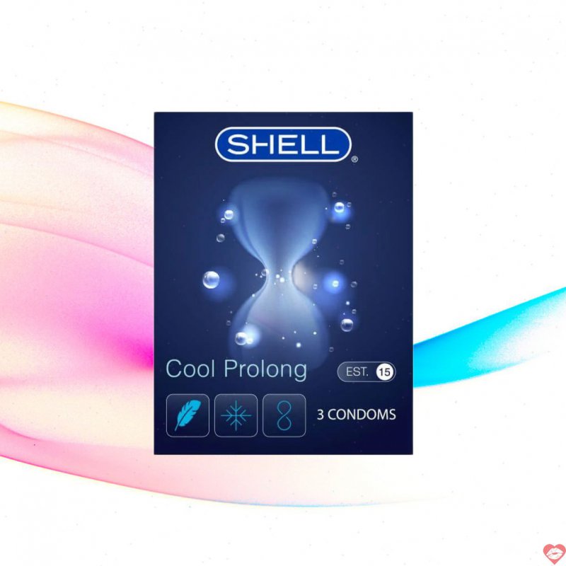 Bao cao su Shell Cool Prolong siêu mỏng mát lạnh kéo dài thời gian hộp 3 