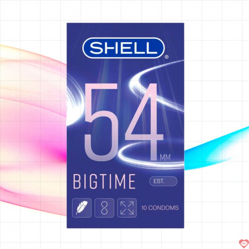 Bao cao su Shell Bigtime size 54mm siêu mỏng chống tuột 