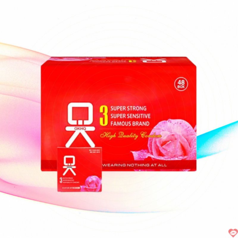 Bao Cao Su OKHQ Không Mùi Mỏng Trơn Thoải Mái Tối Ưu 144 Cái 