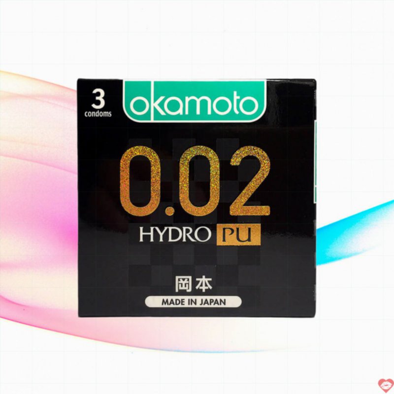 Bao Cao Su Okamoto 0.02 Hydro PU Siêu Mỏng Truyền Nhiệt 