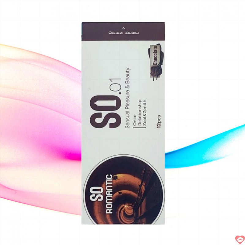 Bao cao su SO Romantic mỏng hương chocolate ngọt ngào hộp 12 cái 