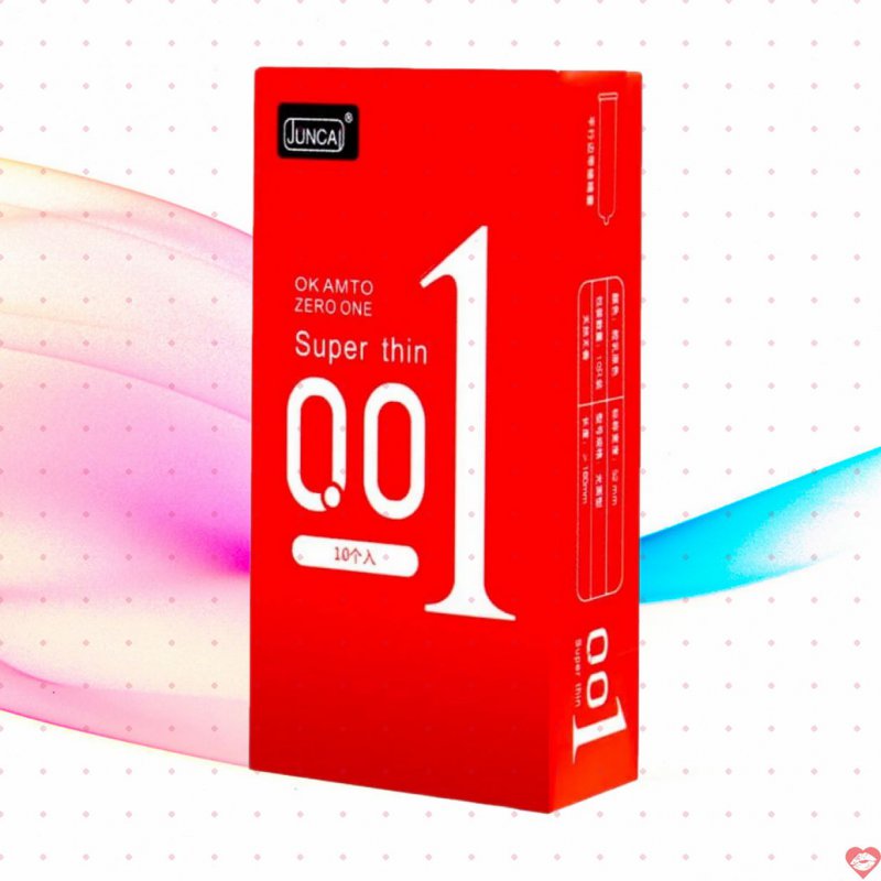 Bao Cao Su Juncai Okamto Superthin Red Siêu Mỏng Hương Vani 