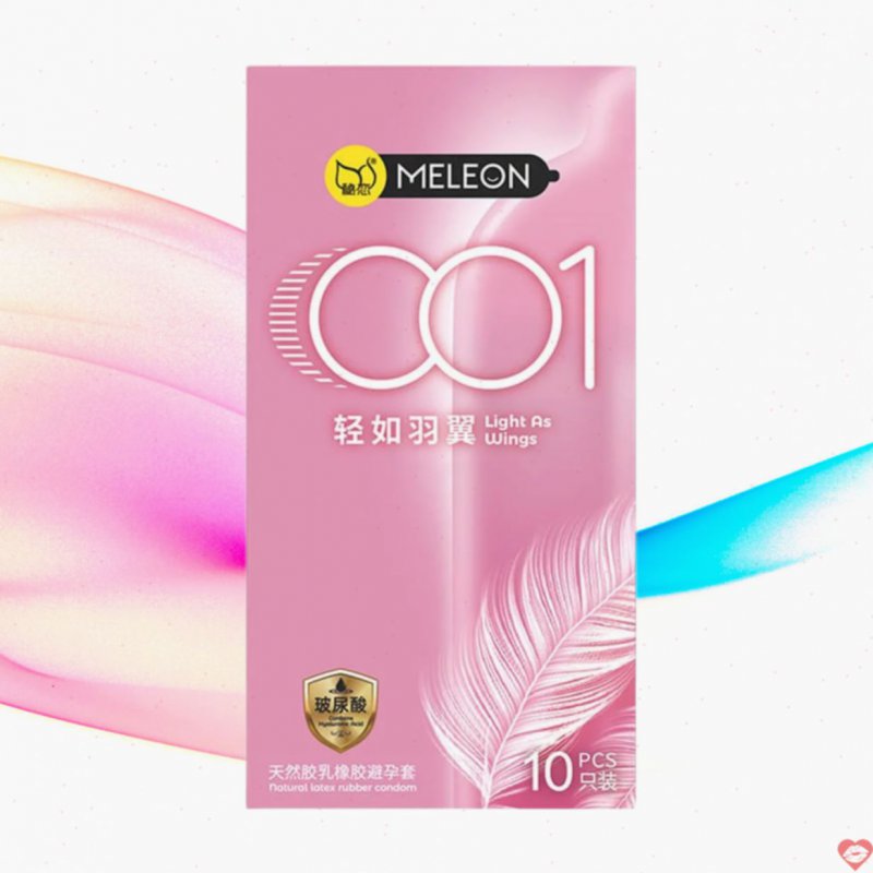 Bao cao su Meleon 001 Light And Wings siêu mỏng nhẹ cảm giác thật an toàn 