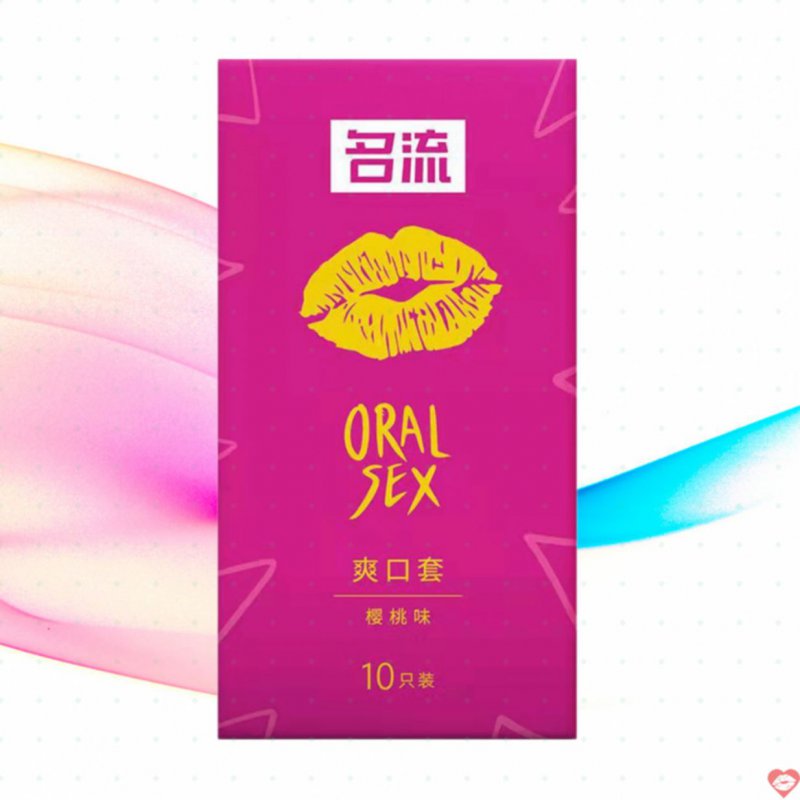 Bao cao su miệng Mingliu hương anh đào hộp 10 cái tăng trải nghiệm 