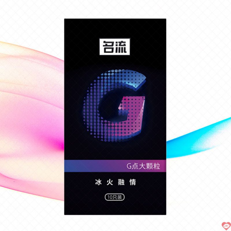 Bao cao su Mingliu G Tím bạc hà mát lạnh điểm nổi hộp10 siêu kích thích 