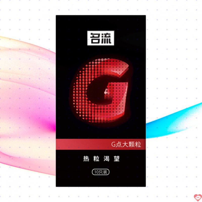 Bao cao su Mingliu G Đỏ nóng ấm điểm nổi kích thích thăng hoa 10 cái 