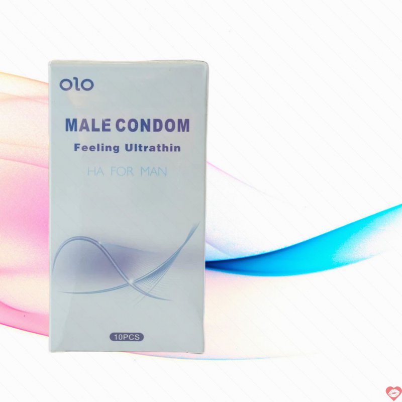 Bao cao su OLO Ultrathin siêu mỏng hộp 10 cái an toàn thoải mái 