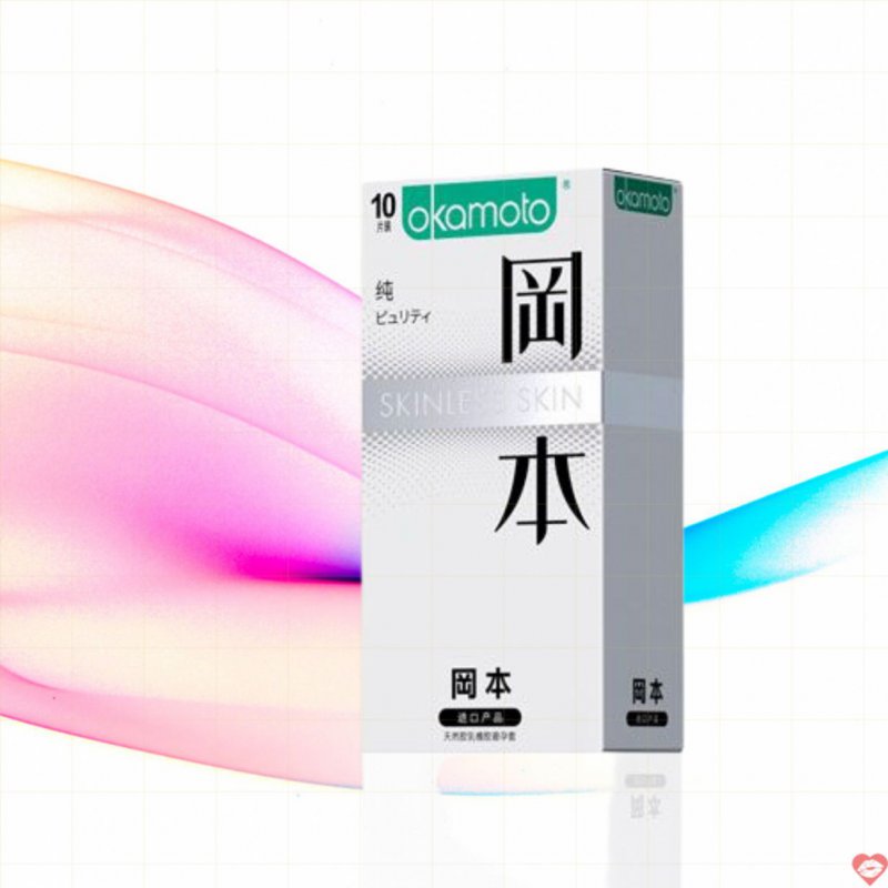Bao cao su Okamoto Skinless Skin Purity Nhật Bản siêu mỏng an toàn 