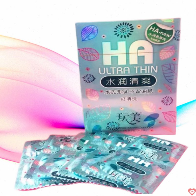Bao cao su Ha Ultra Thin siêu mỏng bôi trơn nhiều tiện lợi 