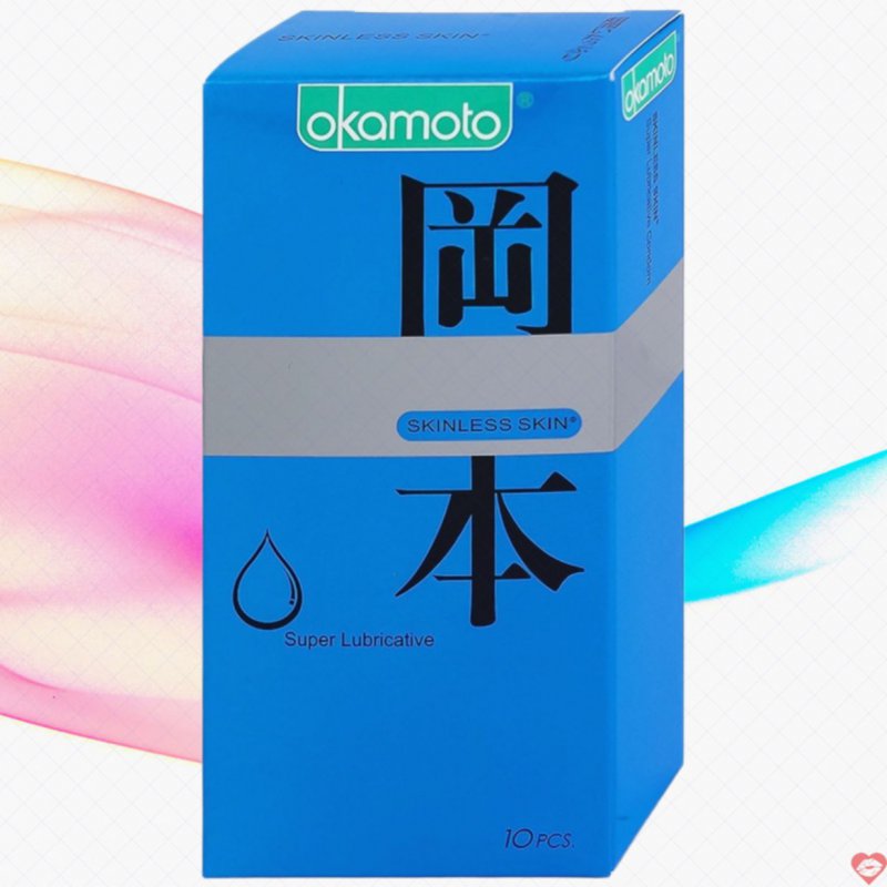 Bao cao su Okamoto Skinless Skin hộp 10 chiếc siêu mỏng 