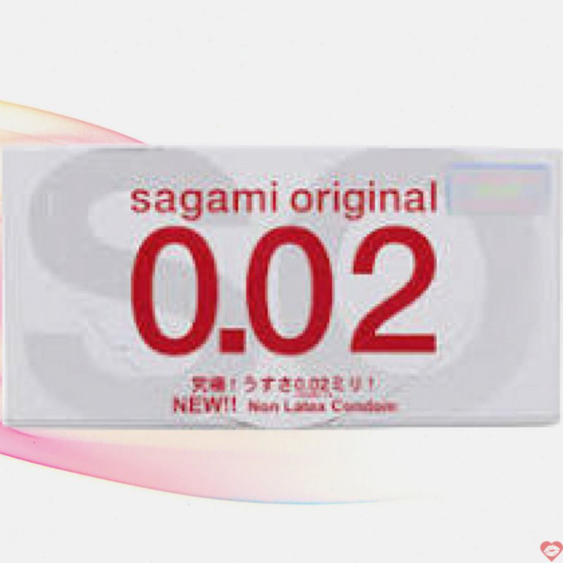 Bao cao su Sagami Original 0.02 siêu mỏng hộp 2 cái Nhật 