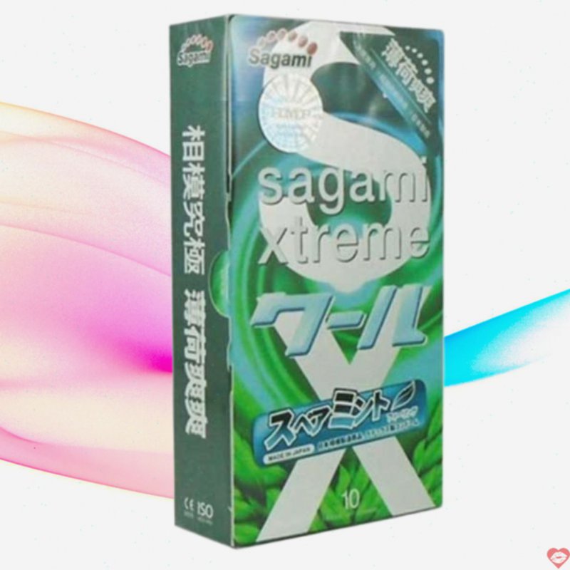 Bao Cao Su SAGAMI Xtreme Bạc Hà Siêu Mỏng Kéo Dài Thời Gian 