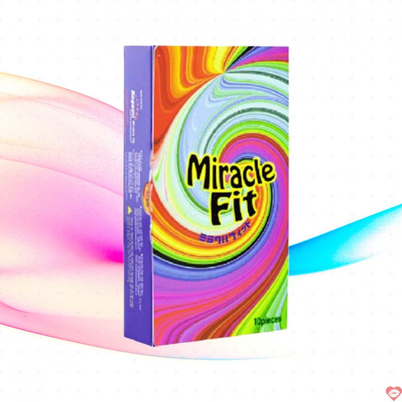 Bao cao su Sagami Miracle Fit siêu mỏng 49mm, gel silicon mềm mịn 