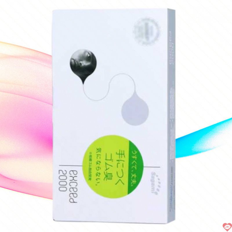 Bao Cao Su SAGAMI Exceed 2000 Siêu Mỏng 0.03mm Tạo Cảm Giác Thật 