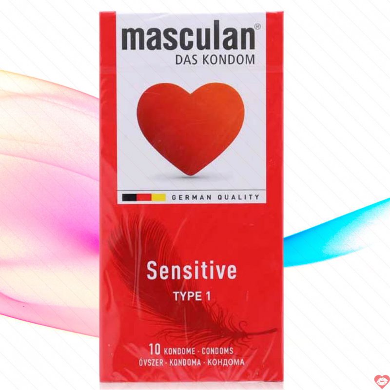 Bao Cao Su Masculan Sensitive Siêu Mịn Dịu Nhẹ Cho Da Nhạy Cảm 