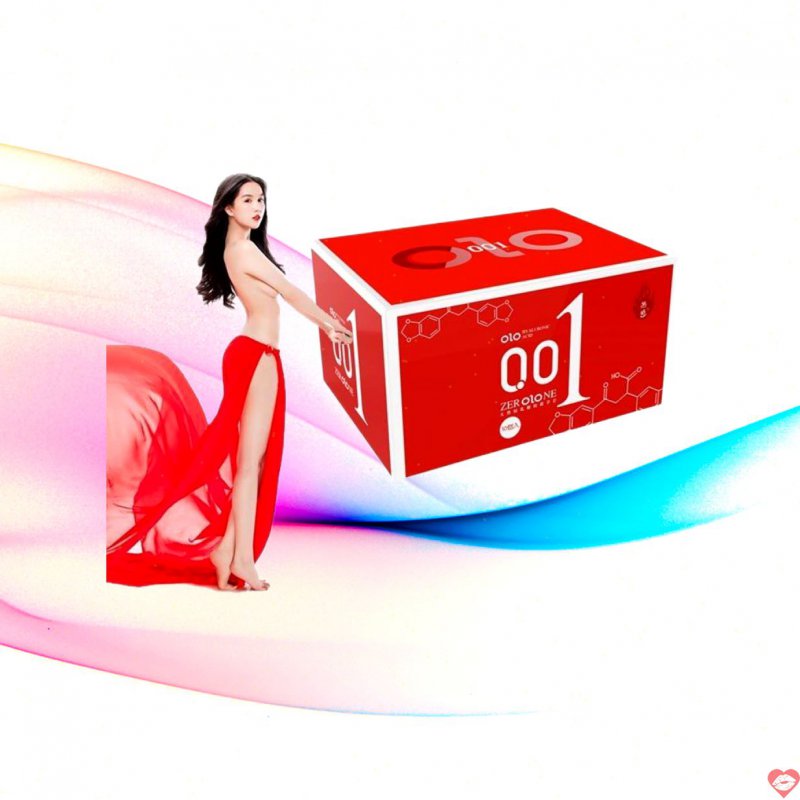 Bao Cao Su OLO Siêu Mỏng 0.01mm Warm Red Ấm Nóng Tinh Tế 
