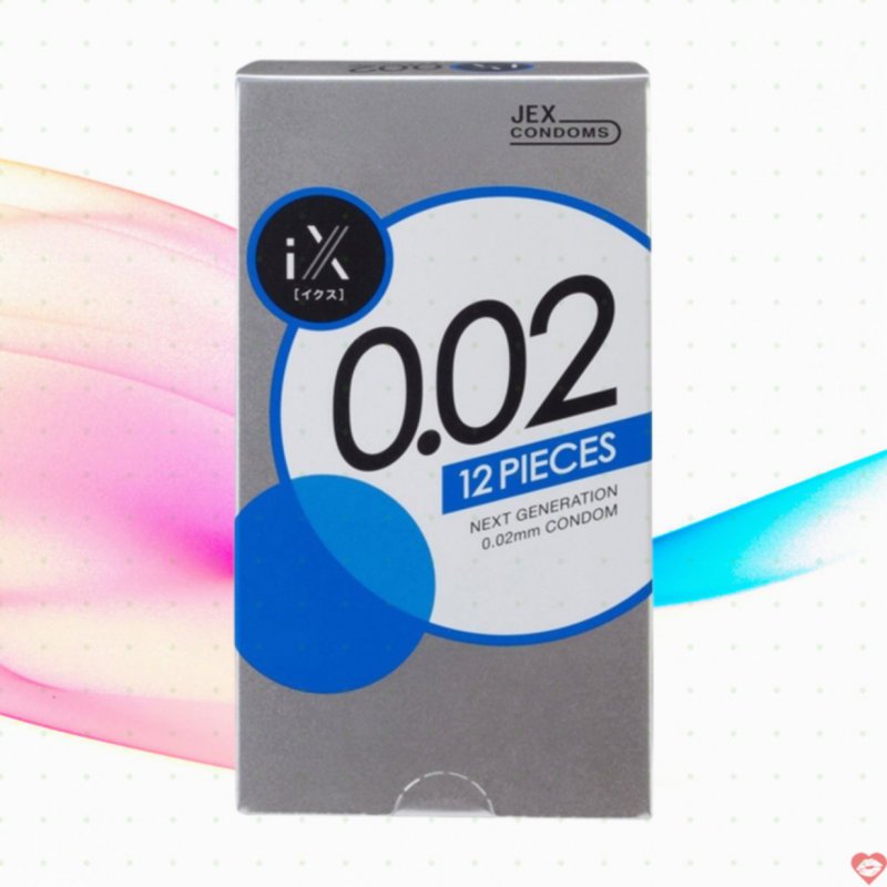 Bao cao su Jex IX 0.02mm siêu mỏng hộp 6 cái co giãn bôi trơn 
